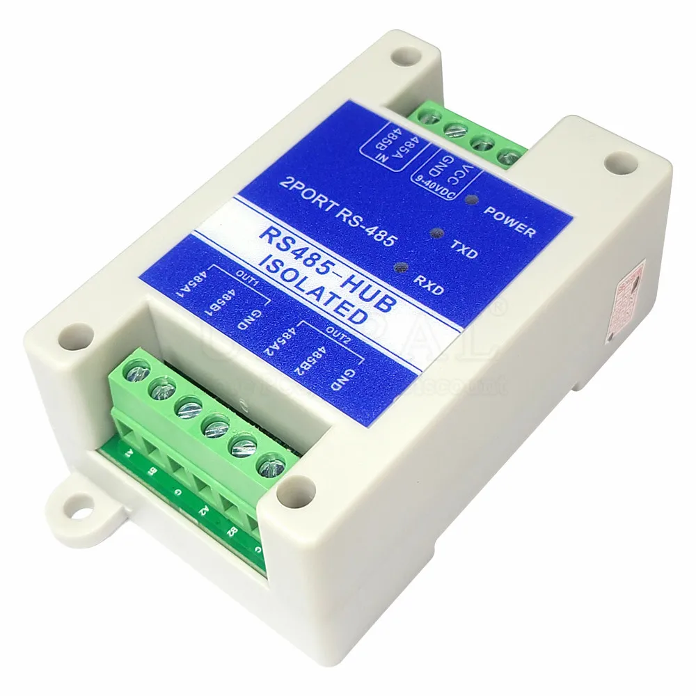 485 Repeater Photoelectric Isolation One Separate Two RS485 Hub 100dBm 485 Signal Amplifier Anti-Interference