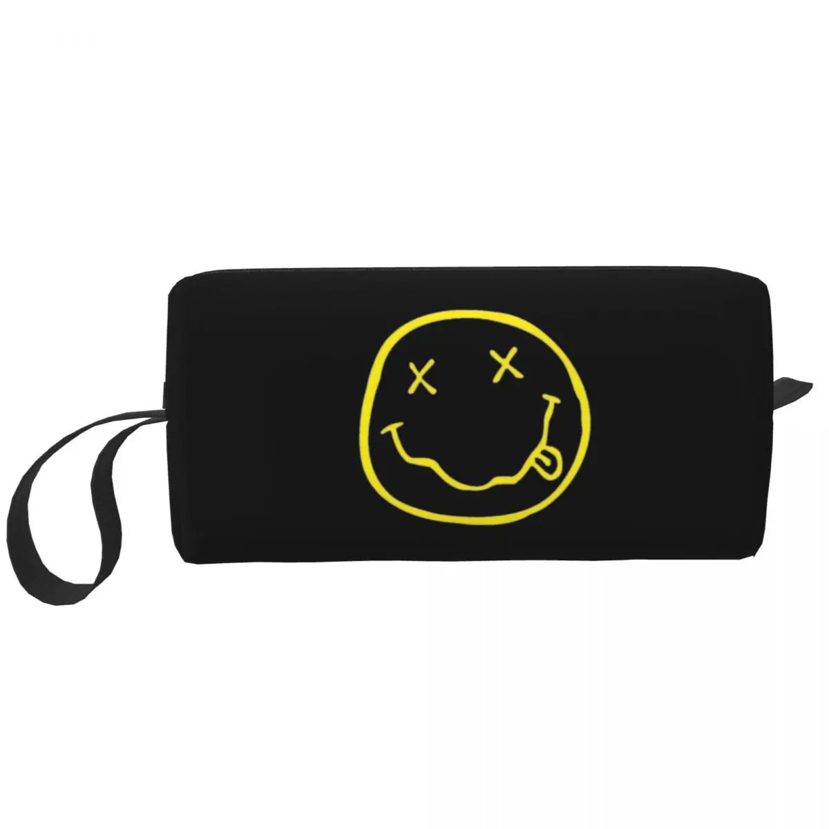

Rock Band Legend 80s Makeup Bag Pouch Nirvane Cosmetic Bag Travel Toiletry Bag Organizer Storage Purse Large Capacity