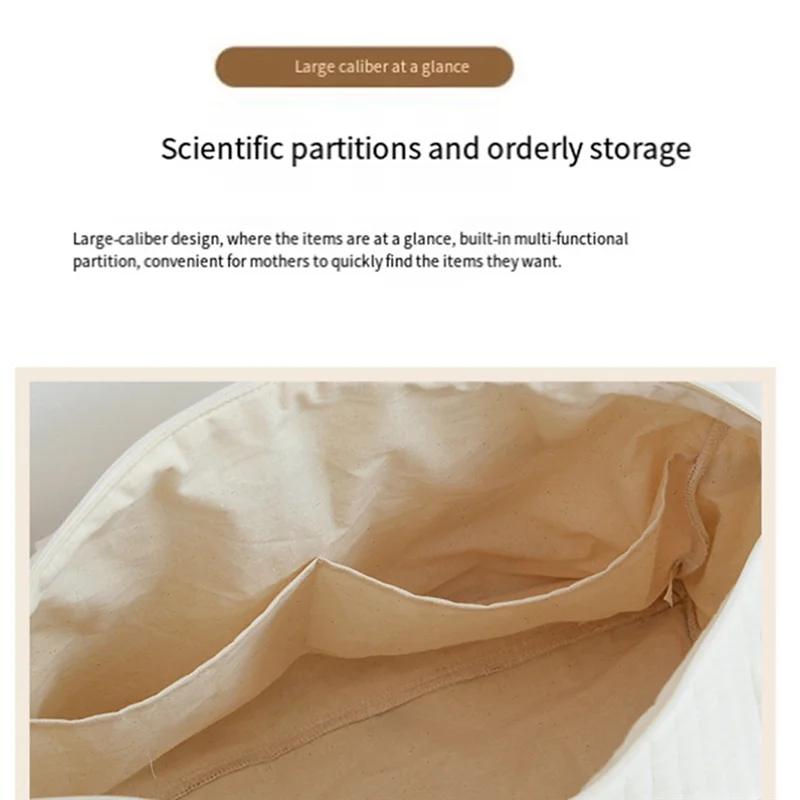 AB47-حقيبة حفاضات الطفل الأم حمل حقيبة متعددة الوظائف حقيبة السفر حفاضات حمل للأم والأبي C