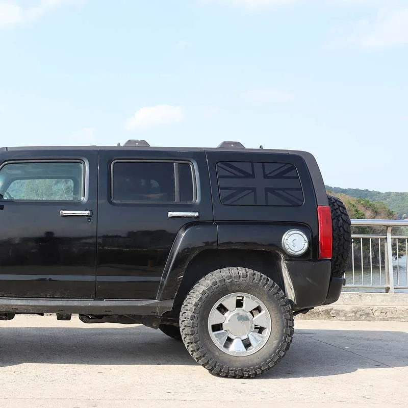 صالح ل هامر H2 2003-2009 سيارة التصميم البلاستيكية نافذة السيارة الخلفية النوافذ الجانبية الزجاج الأمامي الرسم ملصق لاصق لامع ورائع اكسسوارات السيارات #2