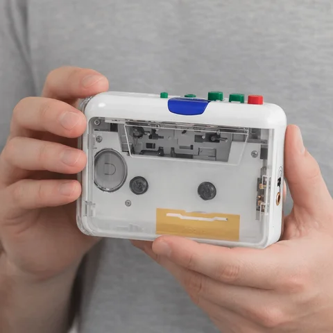 Earphone Plug and Play Cassette Player Multifunction 3.5mm AUX Input Portable Walkman Convenient MP3 Converter Music Capture