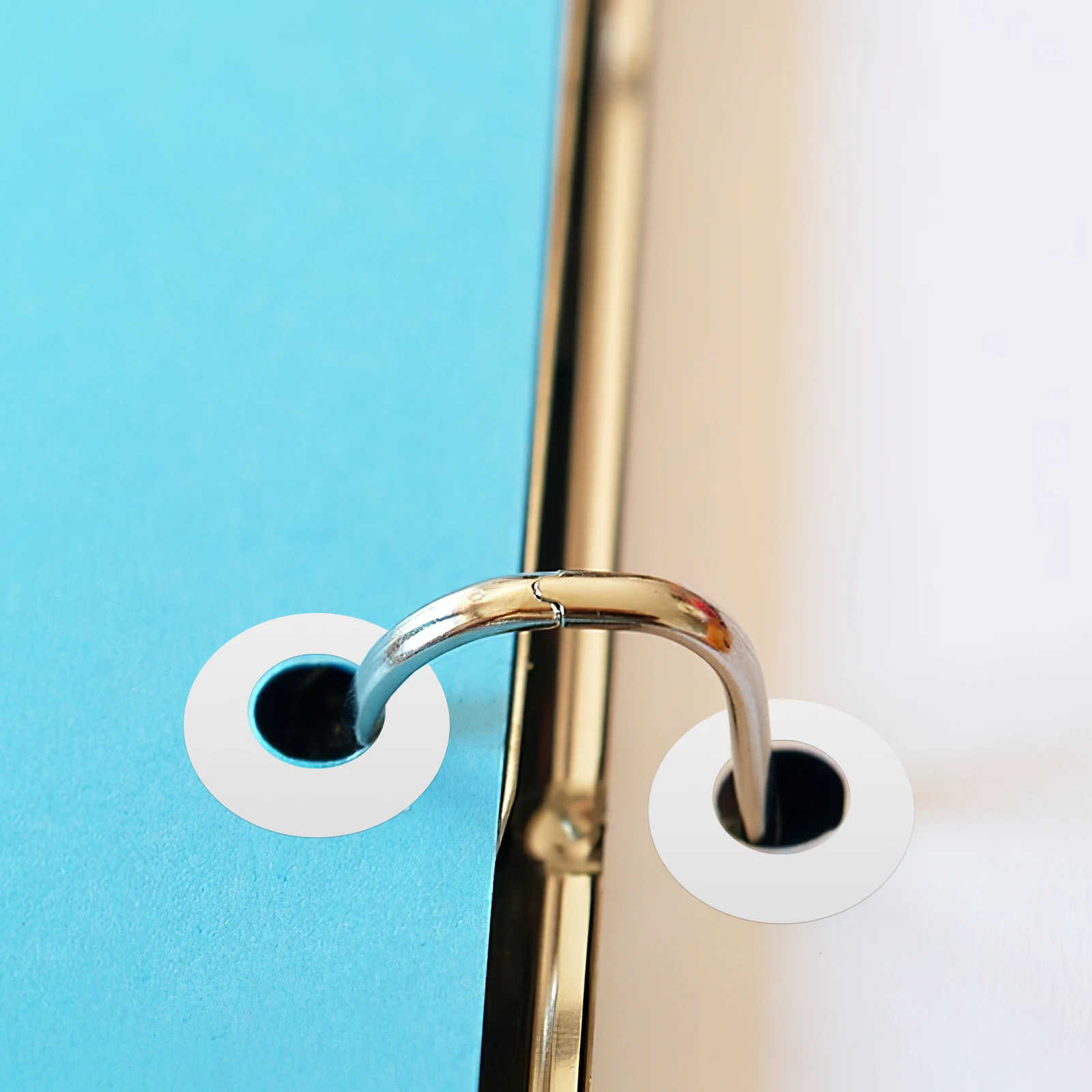 

2000 Pcs Ring Book Hole Stickers Loose Copper Plate Adhesive Labels for Organizing