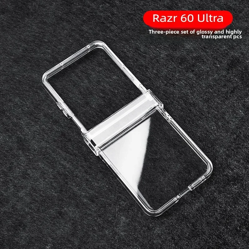 Transparente Handyhülle für Motorola Razr 70 60 50 40 Ultra Mooto Razr 60 50 Hartschale Klare PC-Scharnier-Schutzhülle aus Kunststoff – Detail 4