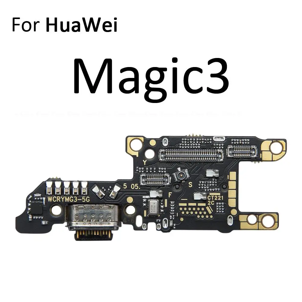 USB Charging Port Connector Board Parts Flex Cable With Microphone Mic For HuaWei Magic3 Magic4 Magic 3 4 Lite Pro Plus 5G