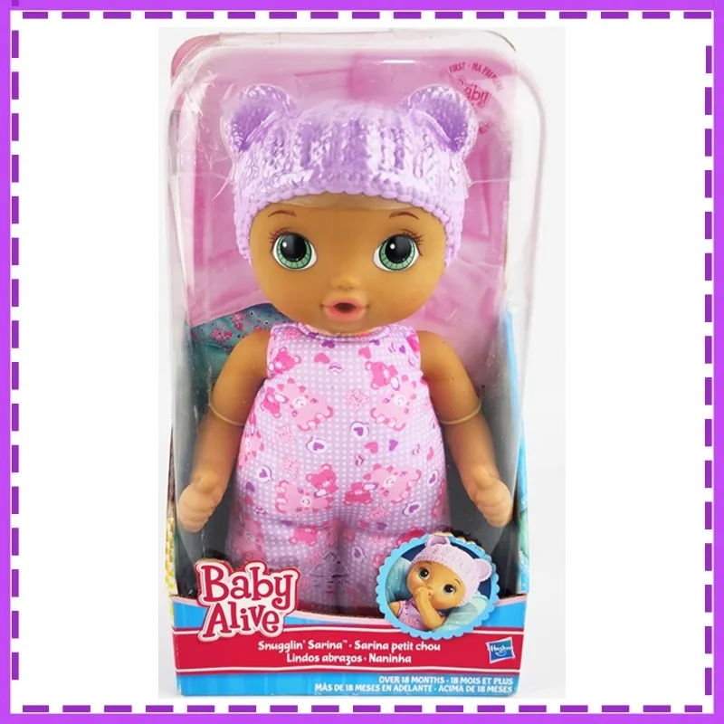 Hasbro BABY ALIVE Snugglin Sarina Soft and Sweet Doll Christmas Gifts for Children Original Anime Action Figure Model Toys