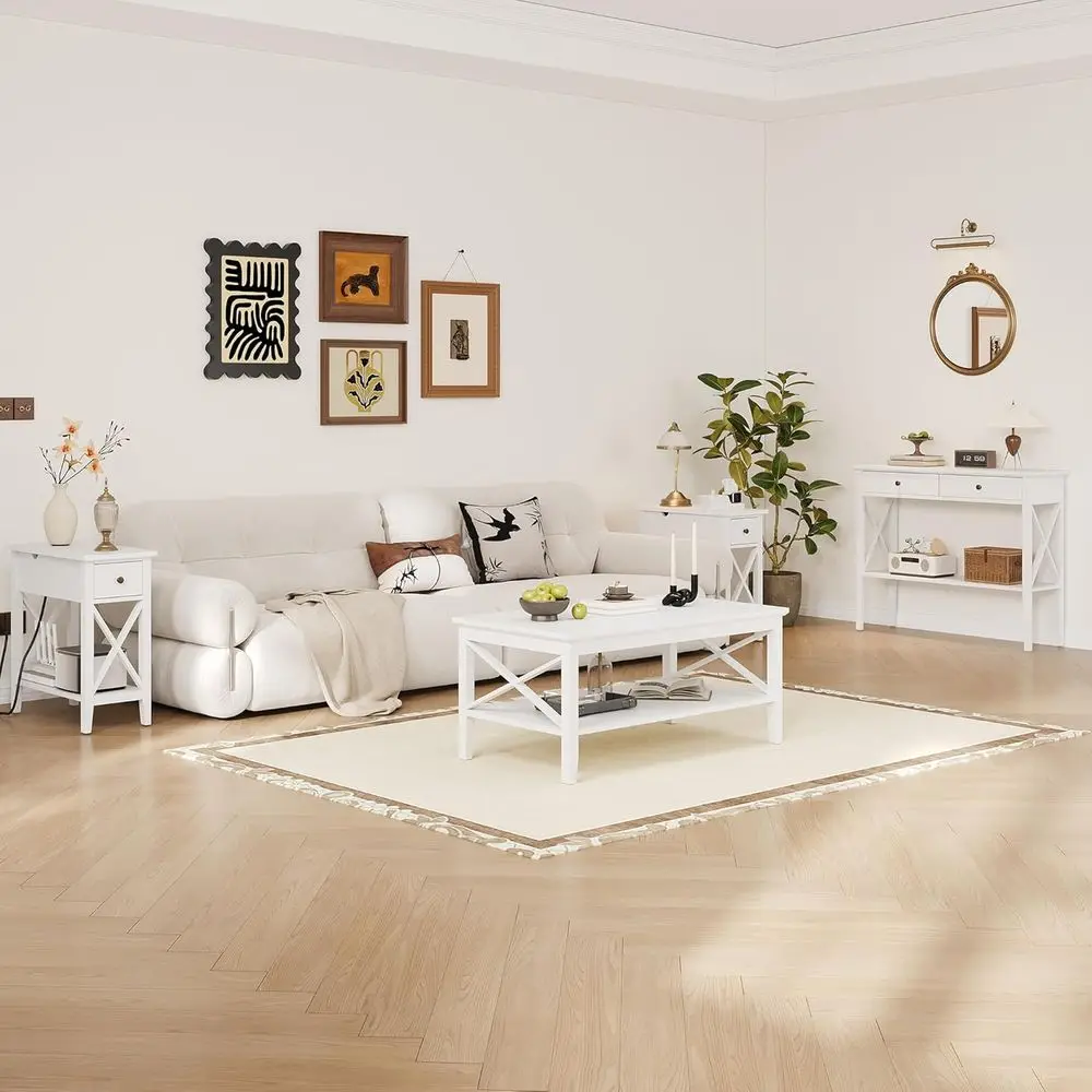 47 Mesa de coquetel retangular moderna para sala de estar, design clássico X