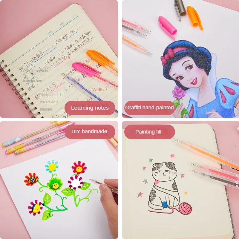 12/24/36/48/Set Colors Gel Pens Set Glitter Gel Pen For Adult Coloring Books Journals Drawing Doodling Art Markers Set image 4