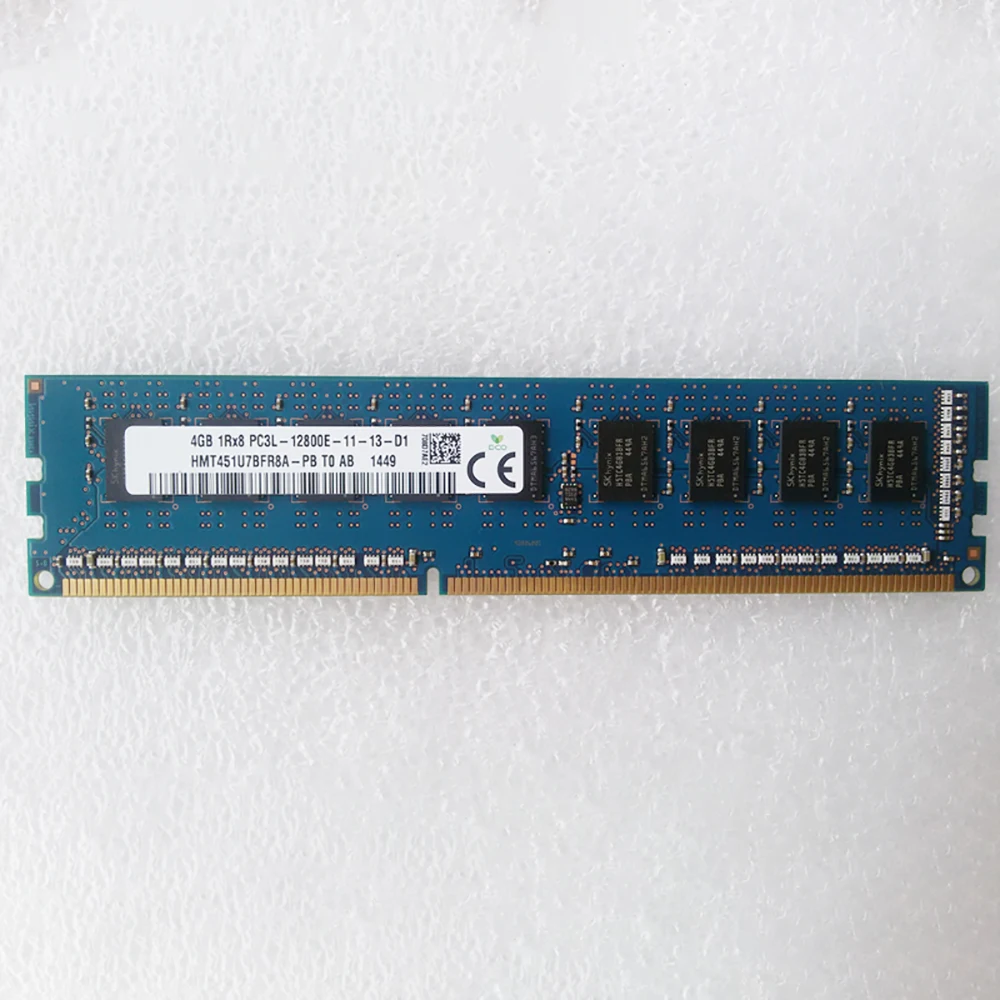 SK 하이닉스 메모리용 RAM 4GB 1Rx8 PC3L-12800E, 4G DDR3L 1600 ECC, 1 개