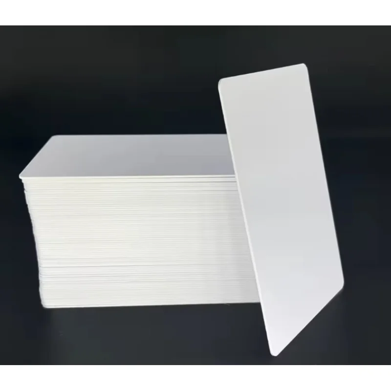 

100pcs Custom Matte Pvc White Nfc Card Nfc215 Blank Card For Nfc Digital Business Card Tap