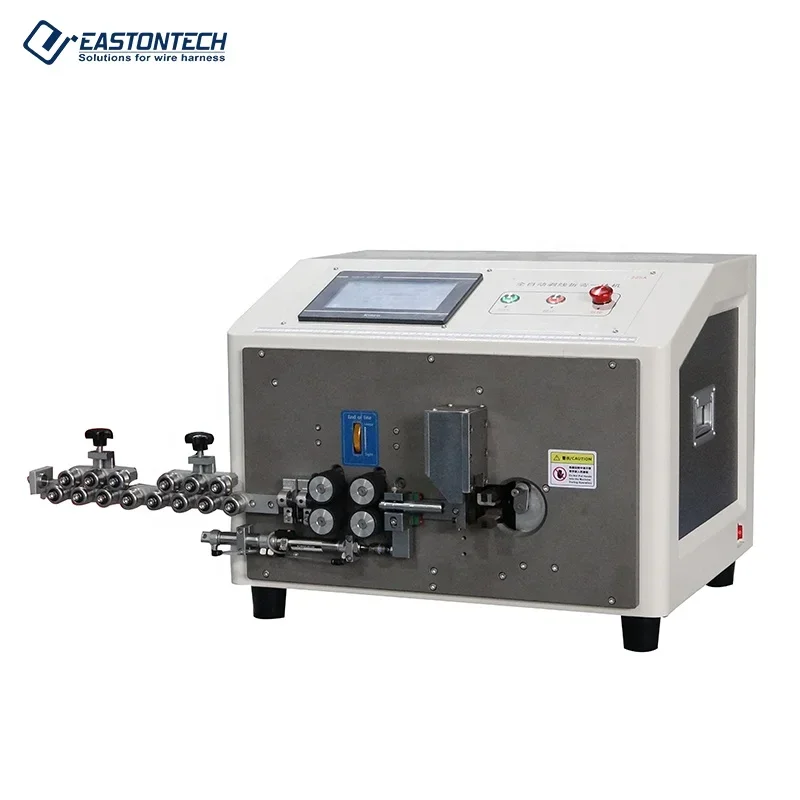EW-3075 Fully Automatic 1-25mm2 Cable Wire Bending Machine Wire Stripping And Bending Machine