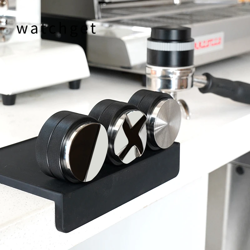 Watchget 53mm/58mm distribuidor de café e adulteração ferramenta de distribuição de café expresso nivelador de café distribuidor de profundidade ajustável