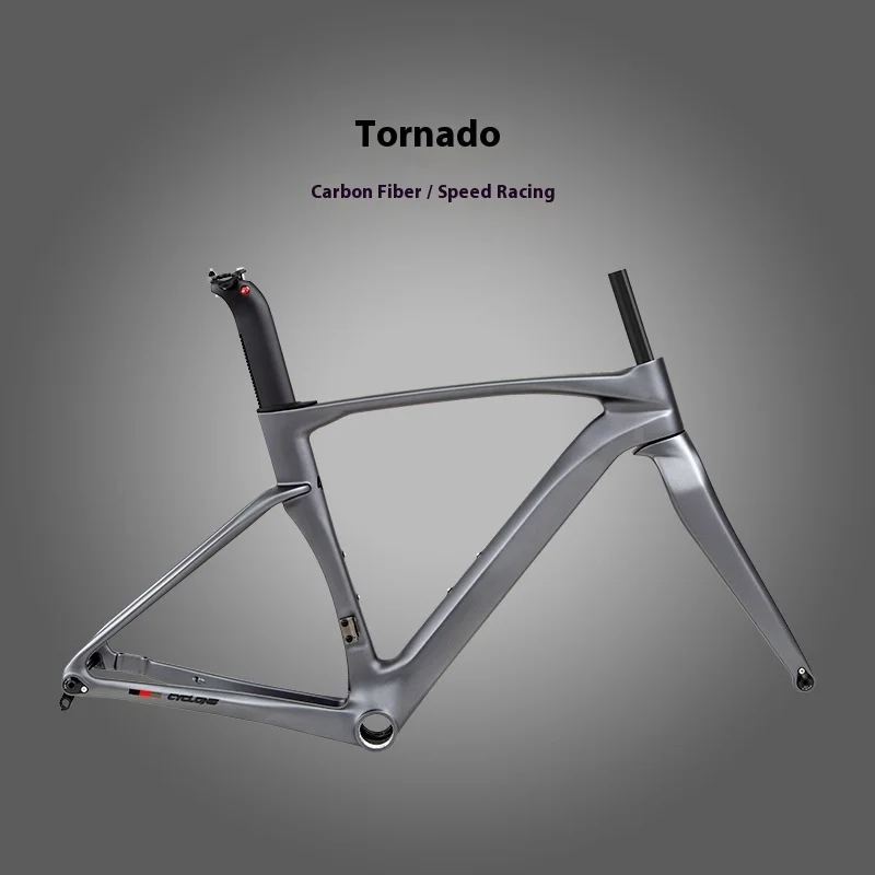 

Carbon Fiber Road Bike Frame - 700C Aero Disc Brake with Internal Cable Routing