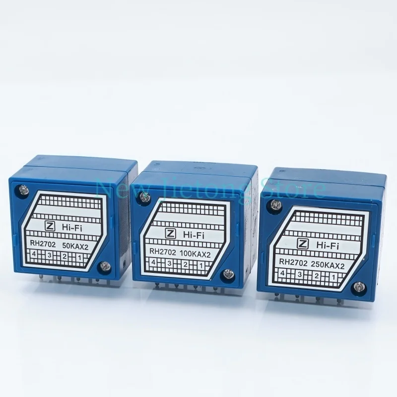 

1 шт. двойной потенциометр громкости RH2702 8-контактный зубчатый разъемный вал 6 мм прецизионный 27-тип A50Kx2 A100K A250K регулятор громкости звука