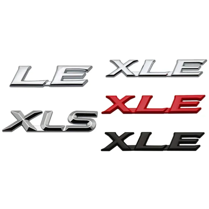 

Наклейка с эмблемой в виде буквы на кузове автомобиля для Toyota XLE XLS LE Alphard CAMRY Corolla Crown FORTUNER REIZ Yaris, задний значок, аксессуары