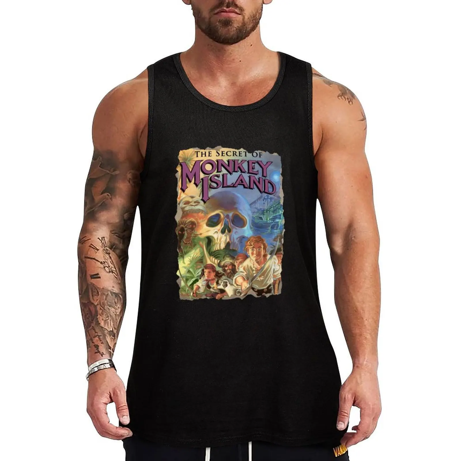 The Secret of Monkey Island Tank Top Workout Running Tank Top Lightweight Breathable Wear