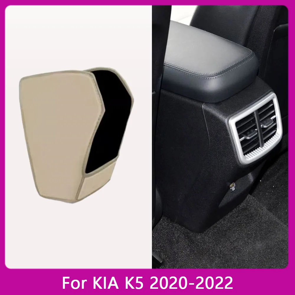 Per KIA K5 2020 2021 2022 Auto Bracciolo Zerbino Anti Kick Pad In Pelle Microfibra di Protezione Della Copertura Accessori