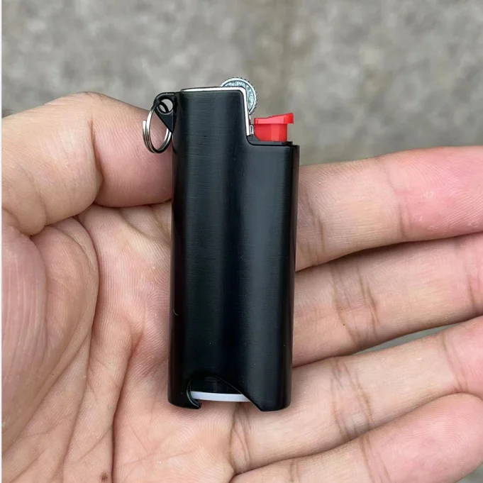 1Pc New Metal  Lighter Explosion-proof Case for BIC J5 No Lighter