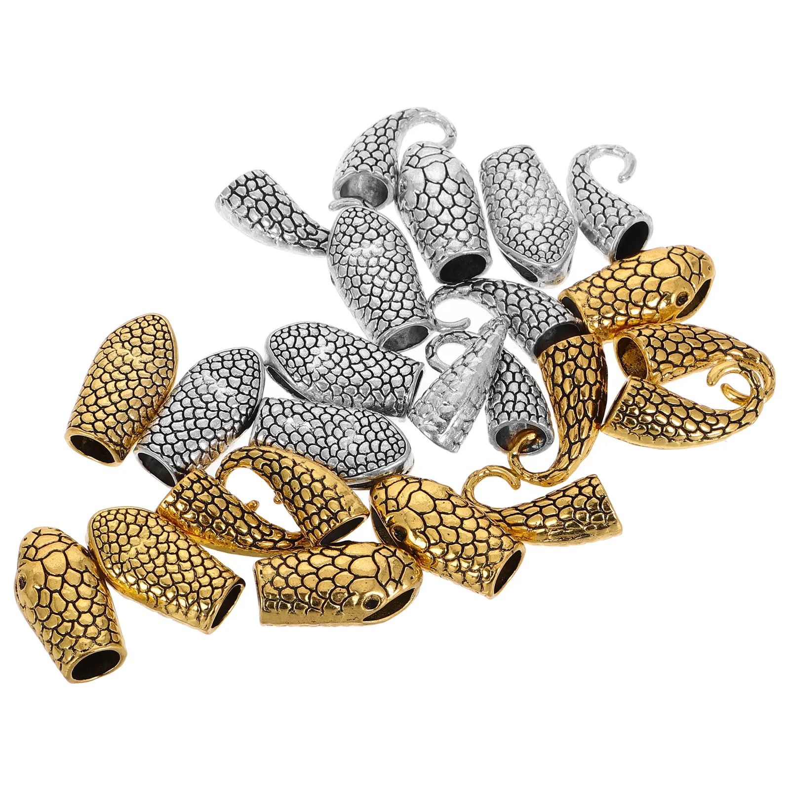 

12Sets Vintage Snake Jewelry Clasps Metal Connector for DIY Bracelet Necklace Durable Fasteners Necklace Clasps