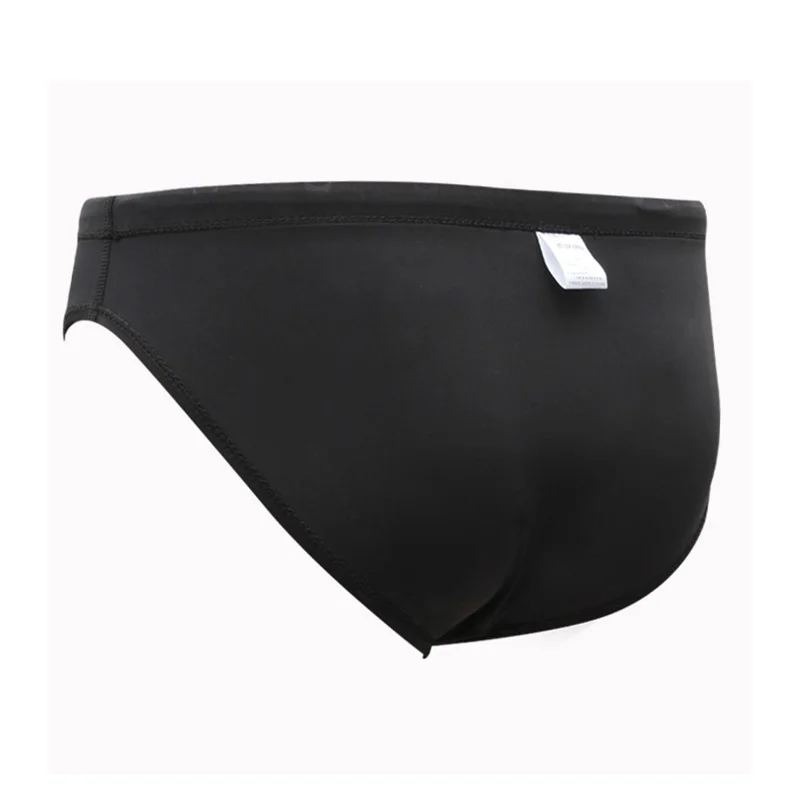 Men Swimwear Black Breathable Quick Dry Swim Trunks Male Simple Desigend Fashion Stretch Swimsuits Bathing Suits Surfing Wear