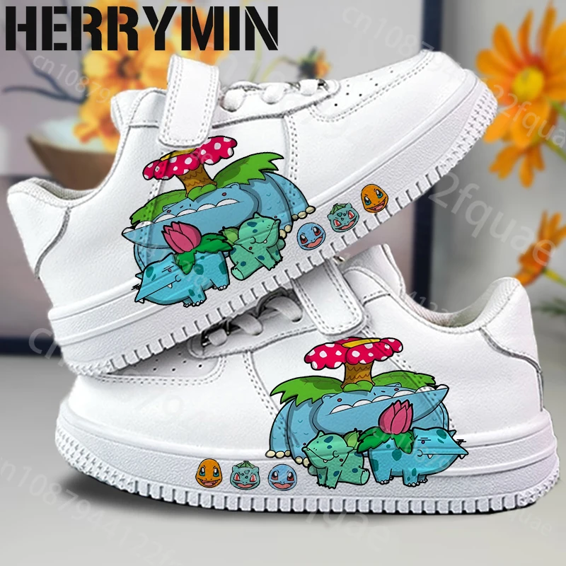 ポケモン子供のスニーカー女の子男の子靴ピカチュウヒトカゲカジュアル子供ファッションスポーツ-7-と-18-歳の女の子の靴ギフト