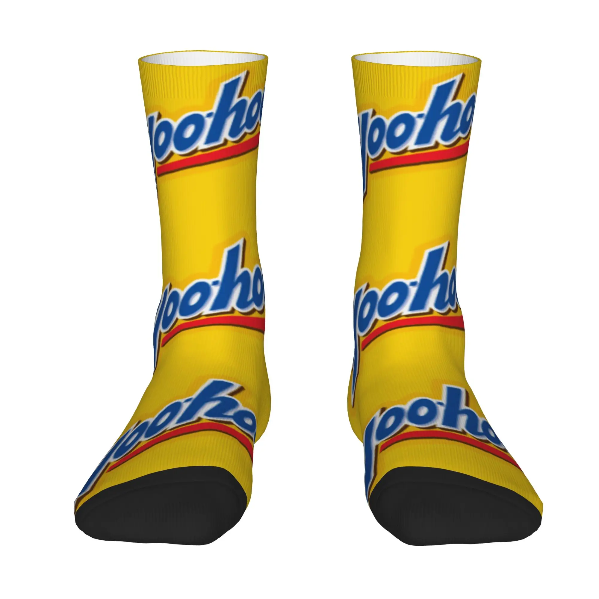 1 Pair Funny Sock Yoo-hoo Logo (1) Hip Hop Seamless Pattern Printed Men Crew Socks Casual Men's Socks