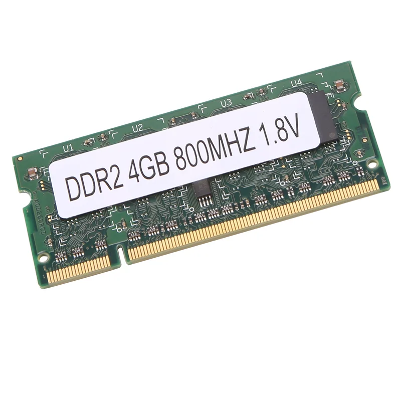 Memoria Ram DDR2 para ordenador portátil, 4GB, 800Mhz, PC2 6400, 2RX8, 200 Pines, SODIMM, Intel, AMD