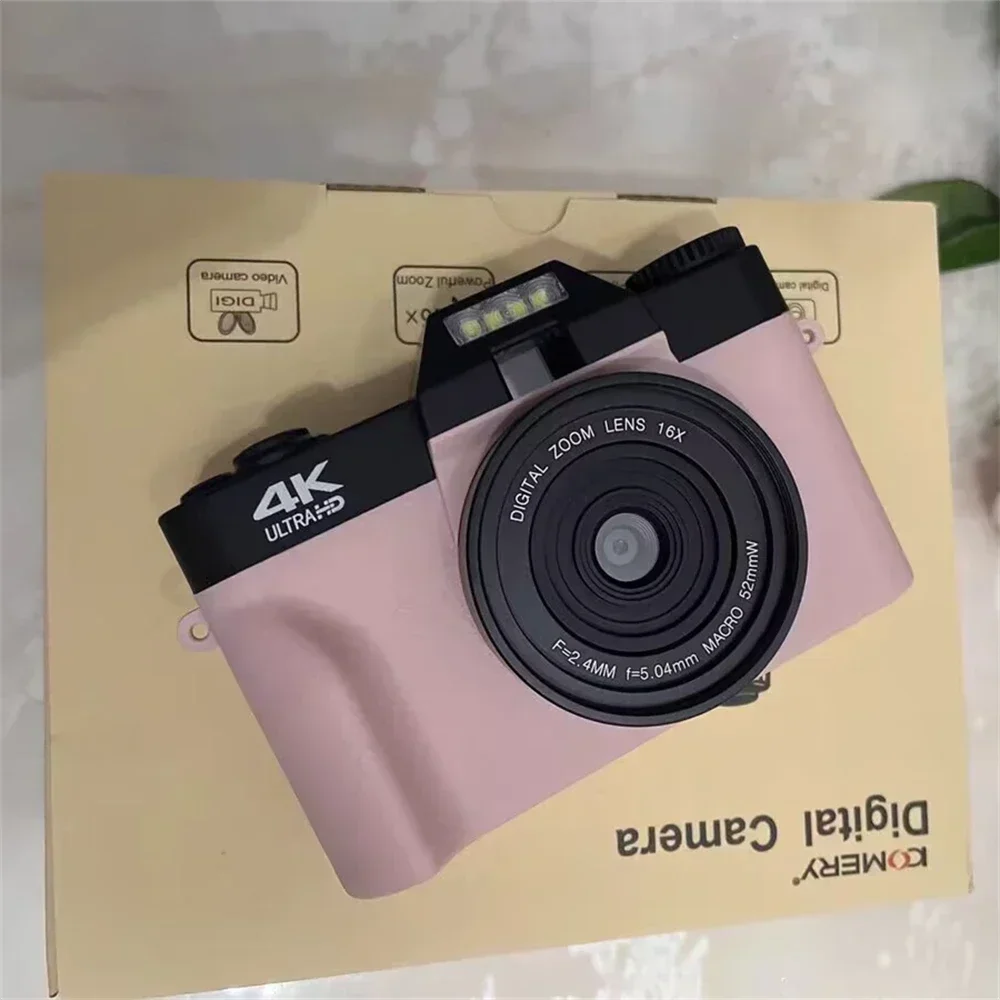 Appareil photo numérique 4K pour photographie, caméra de vlogging autofocus 64 MP pour YouTube, anti-tremblement