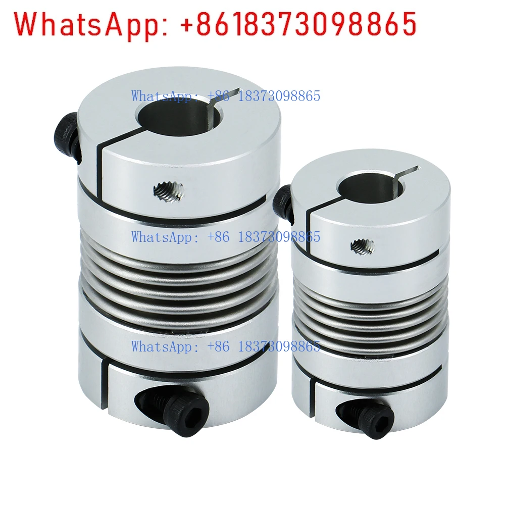 LB D32L48 Hole Diameter 6-15 Bellows Coupling Aluminum Alloy Encoder Step Servo Motor Screw  Elastic Flexible Coupling Cnc