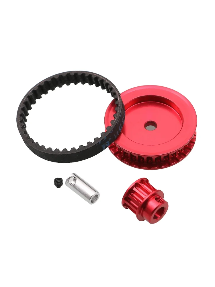 1Set Belt Drive Transmission System Metal Gears 12T 30T for Traxxas TRX4 TRX6 1/10 RC Crawler Car Upgrade DIY Parts