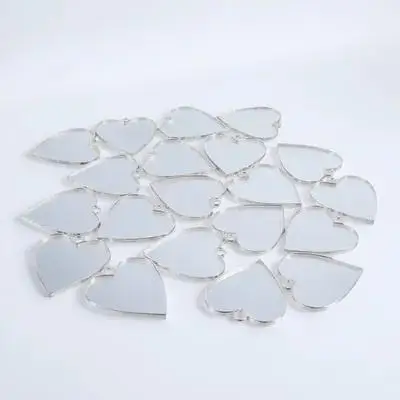 

20Pcs Heart Shaped Alloy Pendants Decorative DIY Jewelry Accessories for Necklace Brooch Handmade Jewelry Supplies