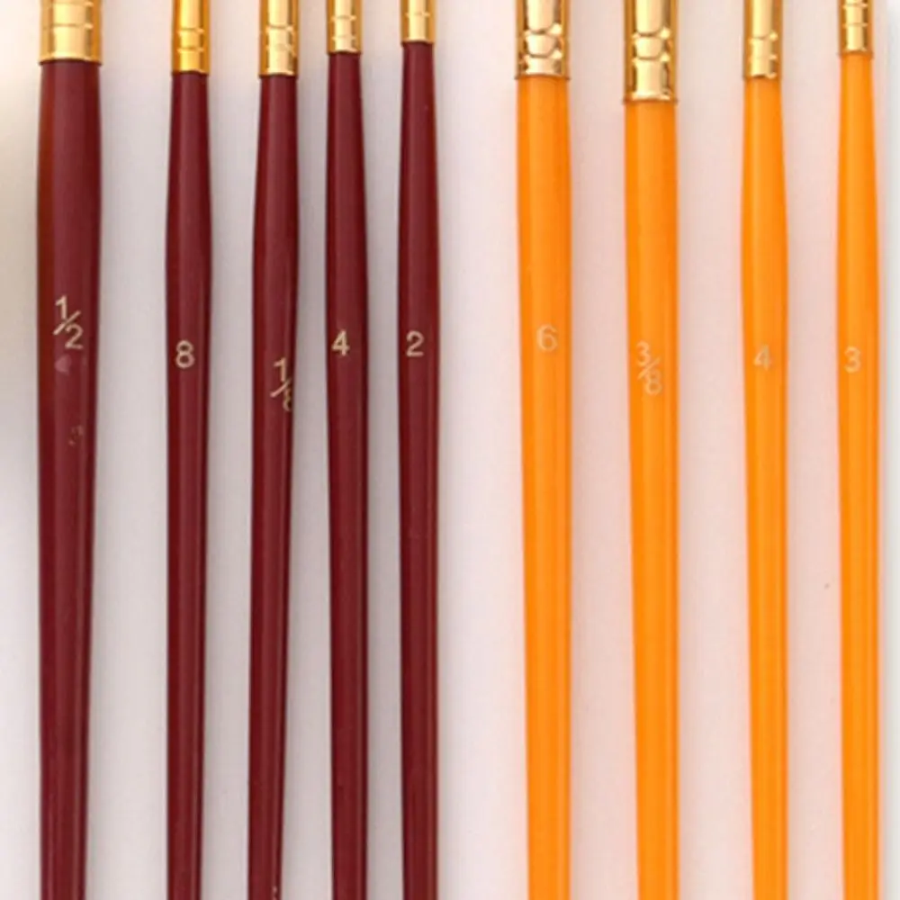 

50pcs Multifunctional Painting Brush Set Sponge Brush Nylon Hair Watercolor Drawing Brushes Comfortable Grip Wooden