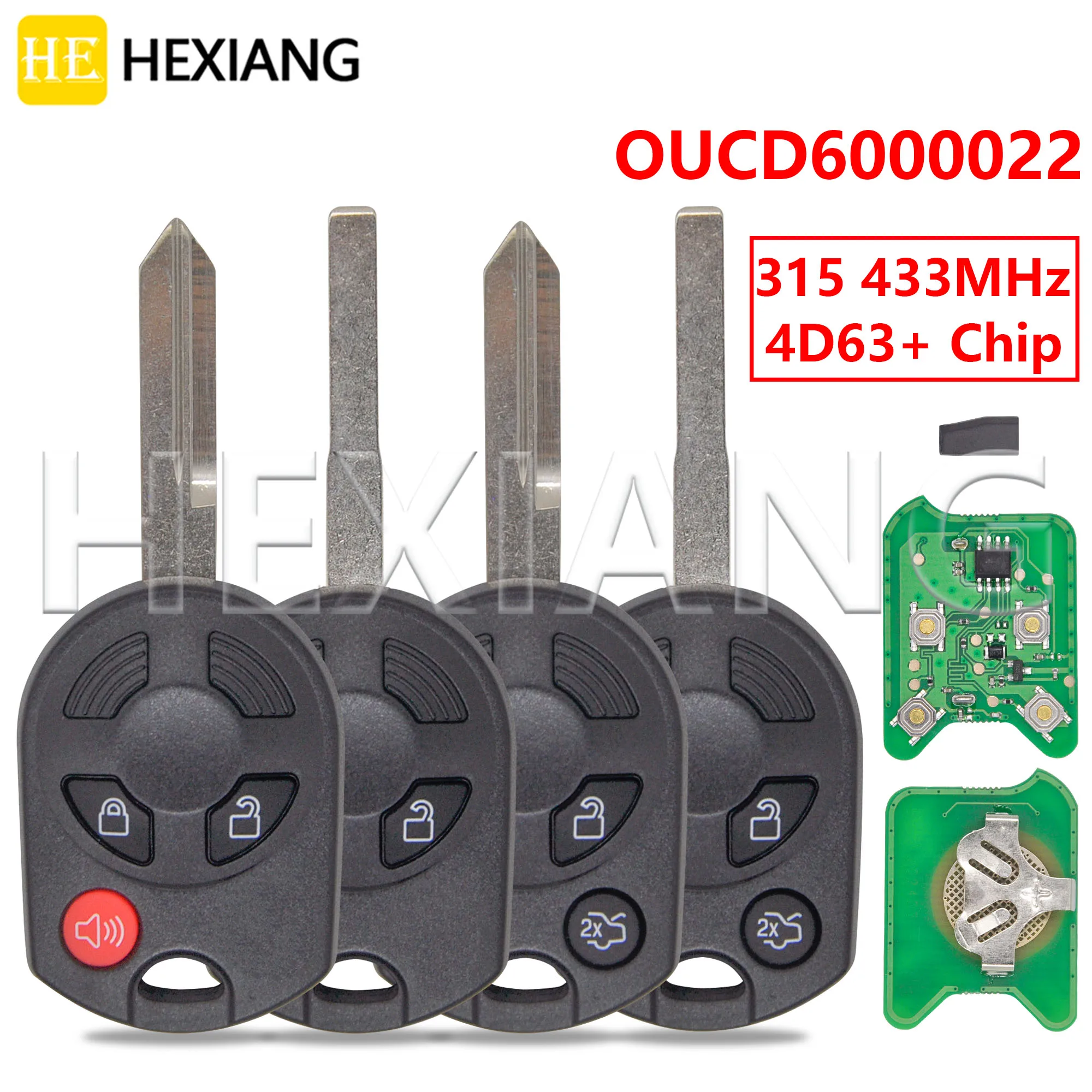 

HE 315/433MHz 4D63+ CWTWB1U793 Car Remote Key OUCD6000022 For Ford Edge C-Max Expedition Escae Focus Lincoln Taurus Flex Mazdap