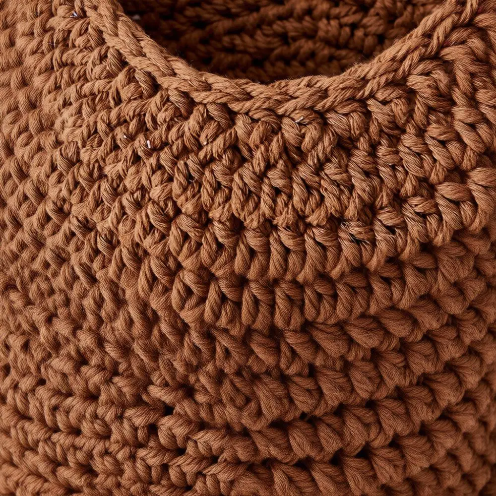 Boho Kitchen Wall Hanging Storage Net Handmade Cotton Rope Vegetable Fruit Organizer Breathable Durable Mesh Pouch Basket
