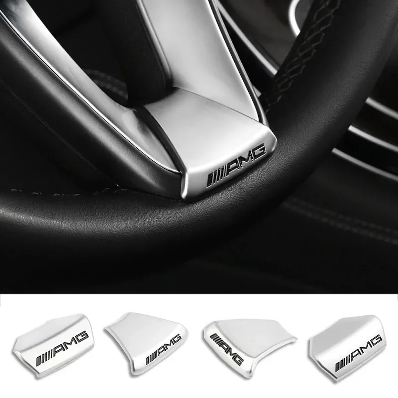Автомобильная наклейка на руль, значок для украшения интерьера для Mercedes Benz AMG E S C A B Class GLE GLC X166 X167 C257 C218 X253 C118
