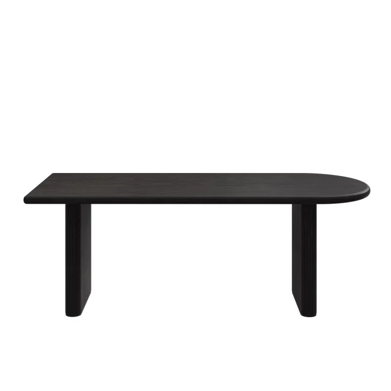 Solid wood dining table combination household small apartment restaurant rectangular eating table