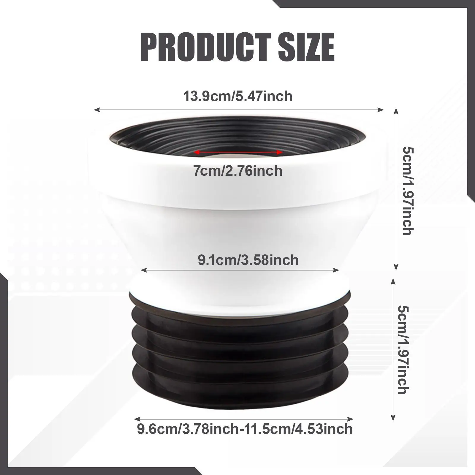 Offset Toilet Flange Shifter Pipe Fitting Bathroom Parts for Easy DIY Repair and Modern Home Plumbing Improvement