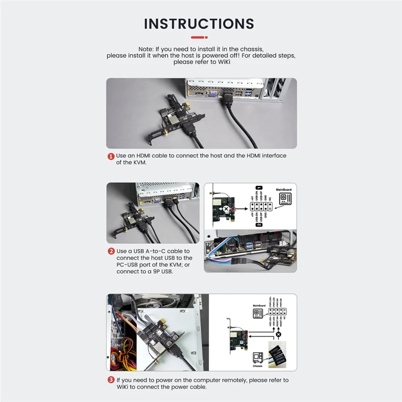 Leading-Nanokvm-Pcie Sipeed Nanokvm-Pcie Nanokvm-Pcie Pikvm Mini Remote Control Operasi dan Pemeliharaan Server