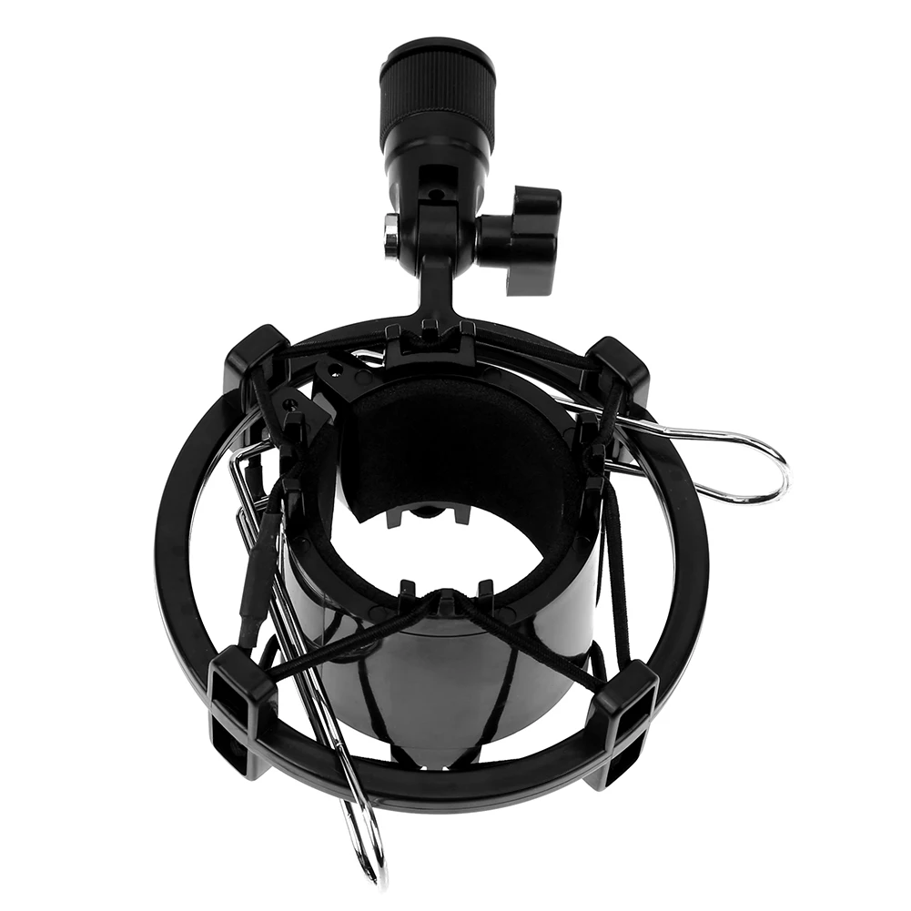 

Microphone Shock Mount Improve Recording Quality Anti-Vibration Mic Holder for Large Diameter 43-55mm Condenser Microphone