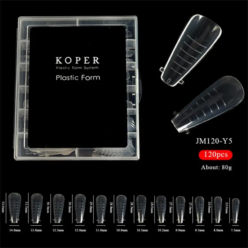 1/2/3/4 Boxes ​Dual Forms Tips Quick Building Gel Mold Nail System Full Cover Tips Nail Extension Forms For Manicuring Tool