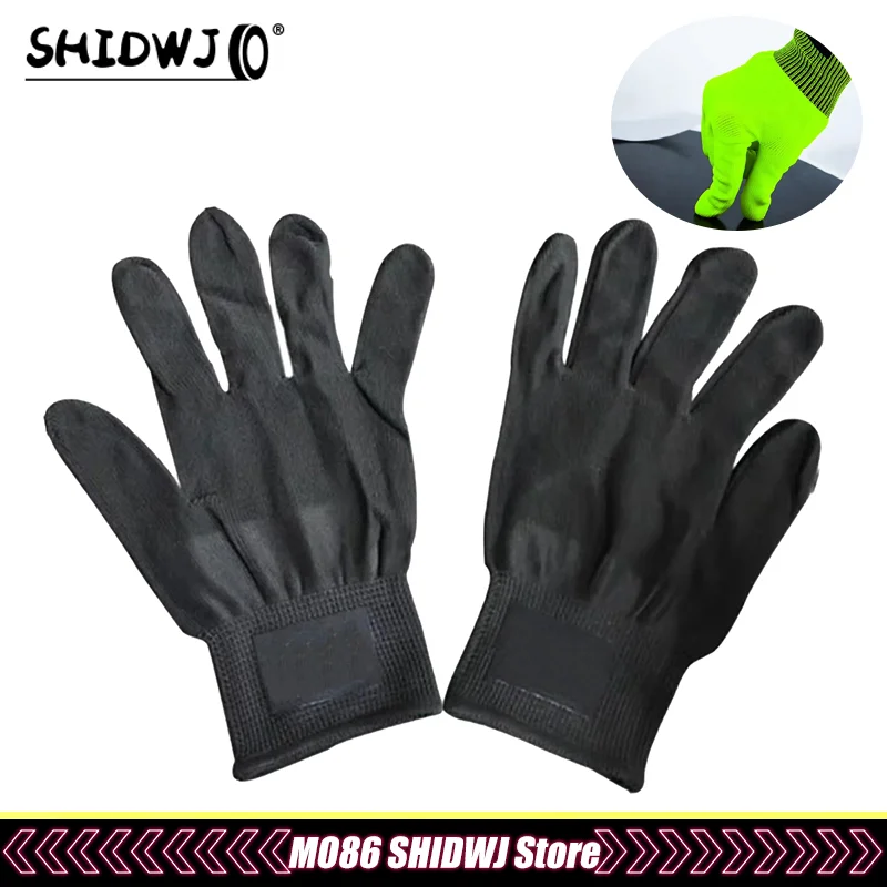 Professional Car Film Gloves, Dust-Free Paint And Film Application Gloves, Polyester Fiber Material, No Electricity Needed