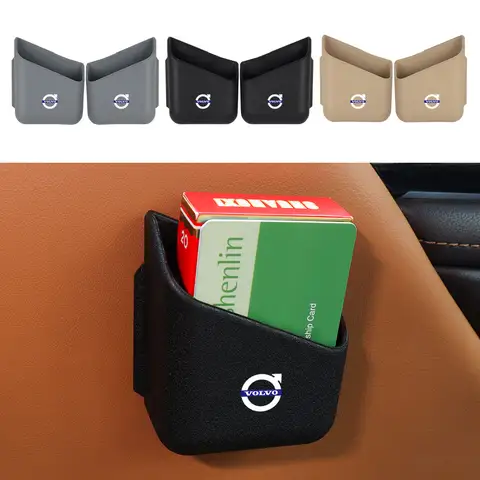 New 2pcs Plastic Car Organizer Auto Truck Pillar Storage Box Accessories For Volvo T6 AWD C30 C40 C50 C70 S40 S60 S70 S80 S90