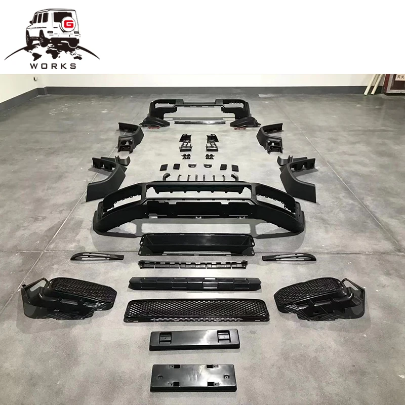 STLFAuto أنظمة الجسم W464 G63 Bodykit لـ G550 G500 G63 ترقية B700 مصدات السيارة واسعة النجمة تجميل مجموعات الجسم الكامل W463A