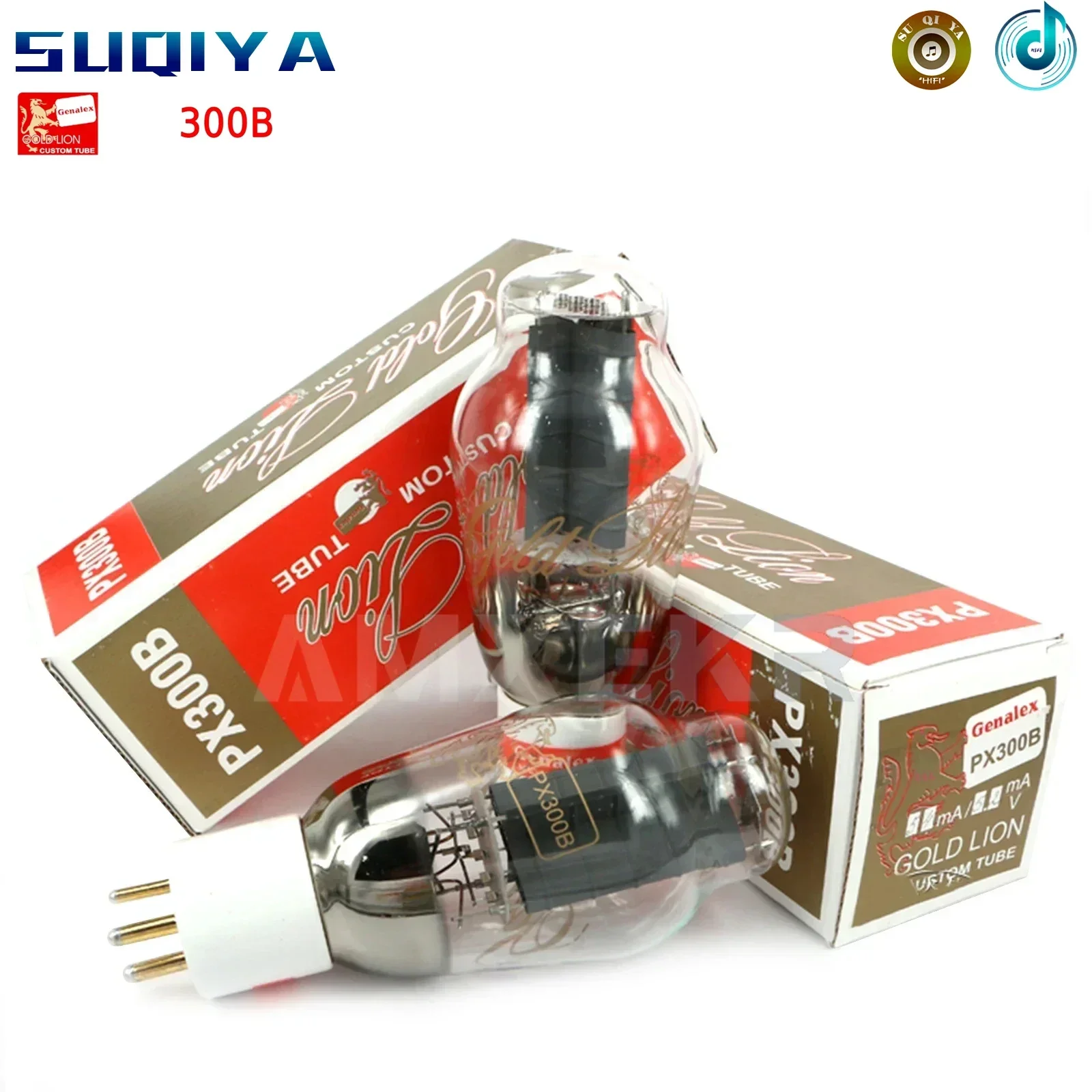 SUQIYA-GOLD LION Genalex PX300B 300B Vacuum Tube Precision Matched Valve 300B Electronic Tubes For Amplifier