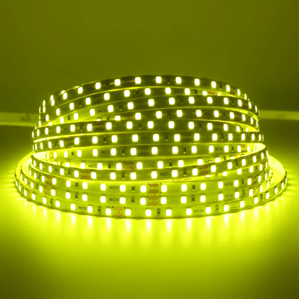 12V 24V 5m 10m LED Strip 5mm 8mm PCB Light 2835 120Leds/m White Red Pink Purple Ice Blue Flexible Tape Backlights for Decoration