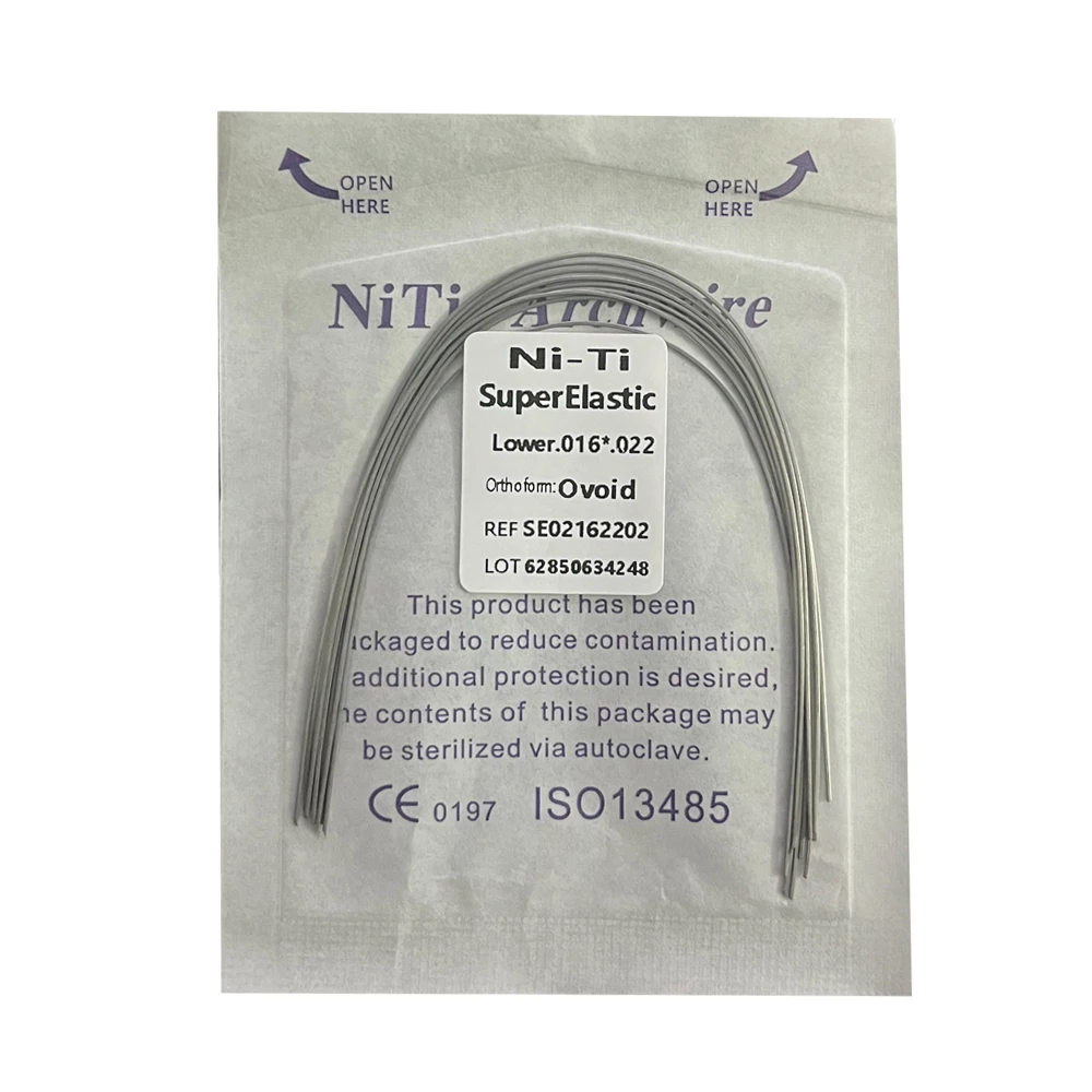 10pcs/Pack AG Dental Orthodontic Arch Wires NITI Round / Rectangular Oval Form Ortho Arch Wire Dentist Tool
