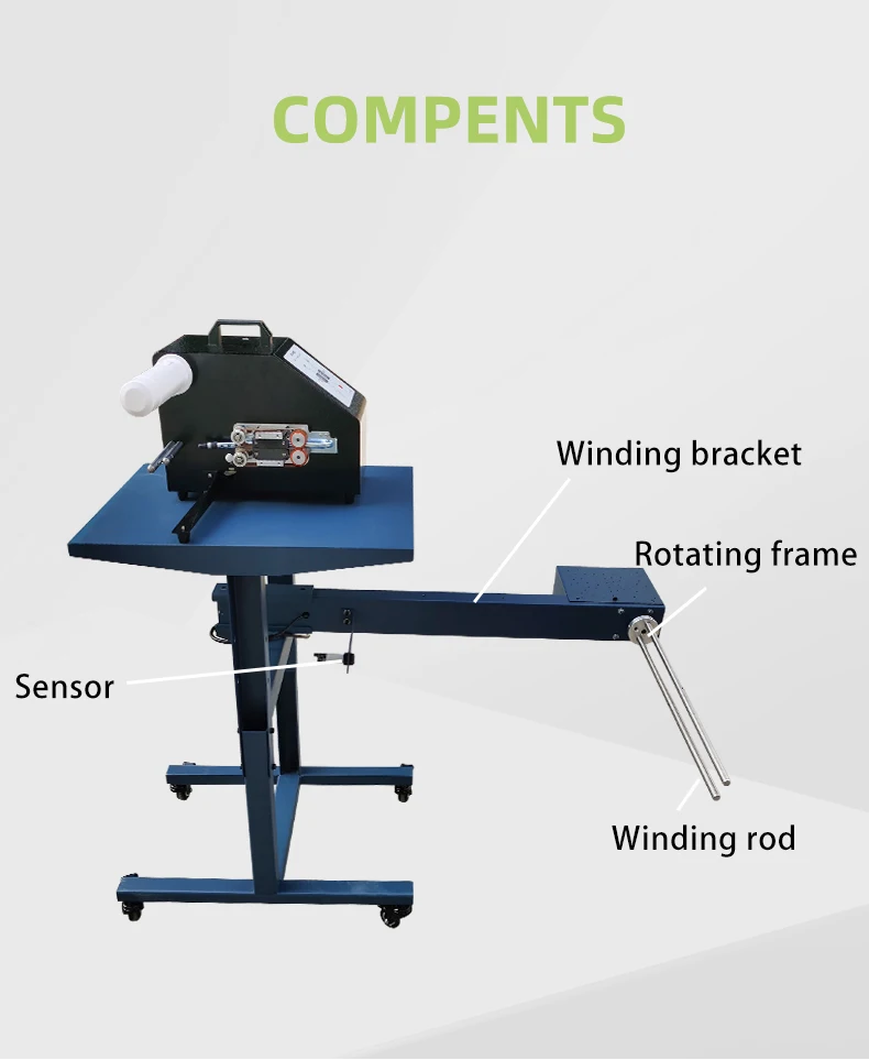 Bubble Roll Wrap Inflator Air Cushion Packaging Machine For 100CM Width Air Cushion Film With Coiling Table