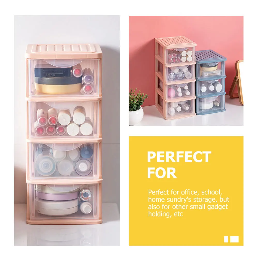 

Desktop Makeup Organizer Cosmetics Storage Case Fine Workmanship High-Grade Safe Material Home Office Use Makeup Organizer