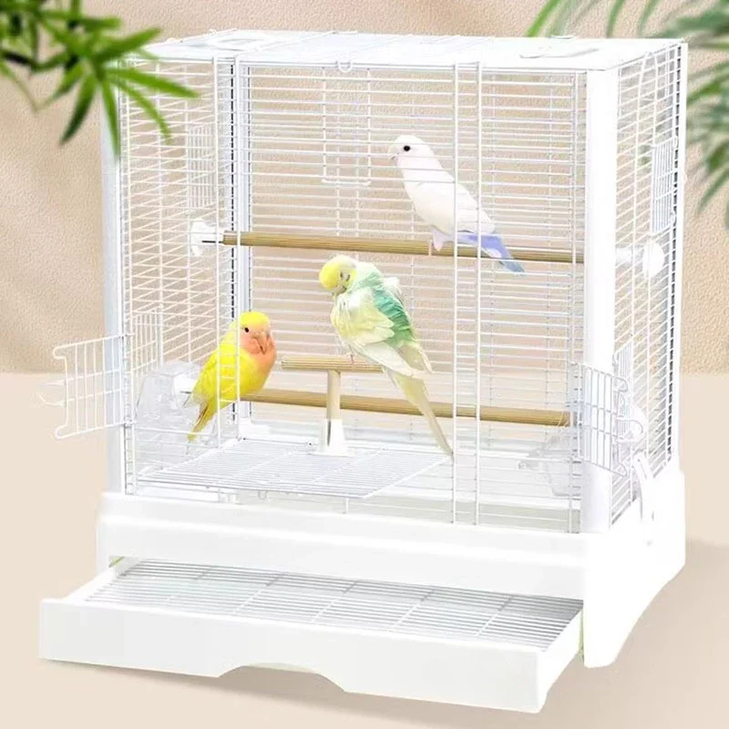 Acrylic Cage Bird Feeder Parrot Transfer Large Parrots Cages Transport Stand Pet Nests Breeding Canaries Birds Canary House