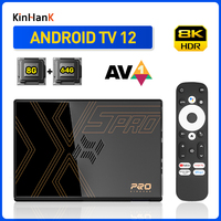 Android TV Box Super Console X5 Pro TV Box for 8K@60FPS 4K@120FPS with Android 12 AV1 8G+64G 2.4G&5G Dual Wifi HD Movie Player