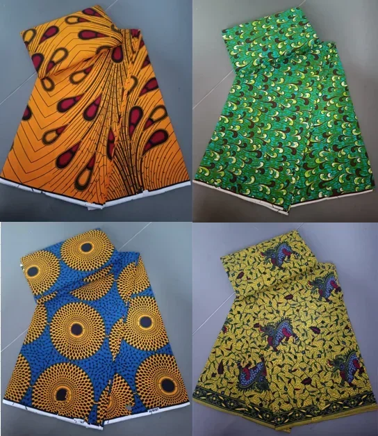 Wholesale Prices African Real Wax Prints Fabric Ankara Wax 100% Cotton Wax Guaranteed Veritable Original Sewing Material